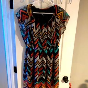 Chevron Plus Size Dress